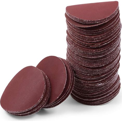 Lot de 100 disques de ponçage auto-agrippants de 5,1 cm grain 1000 pour ponceuse orbitale aléatoire meulage polissage métal bois caoutchouc cuir plastique pierre verre (1/5)
