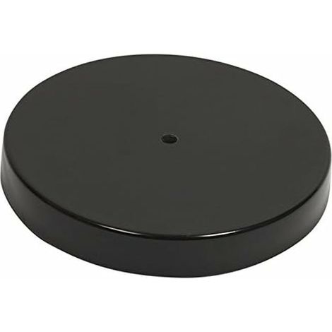 SECURIT - Base per Colonna Posacenere - Per Bar, Ristoranti, Pub, Negozi - Acciaio Inox Rivestito - Colore Nero (1/5)