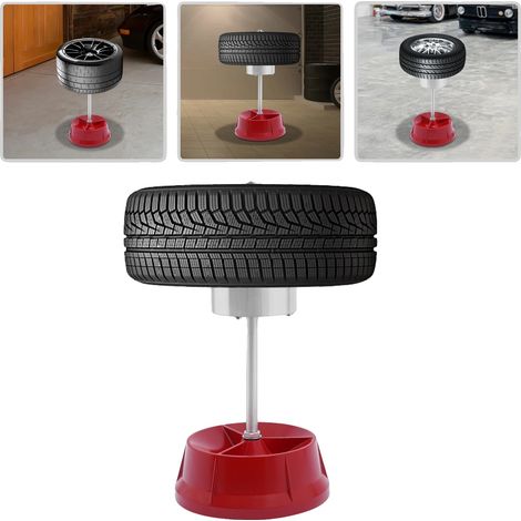 Équilibreuse de pneus, construction en aluminium, moyeux de 1,5 à 4 pouces, légère, compatible avec la plupart des véhicules, fonctionnement manuel (1/5)