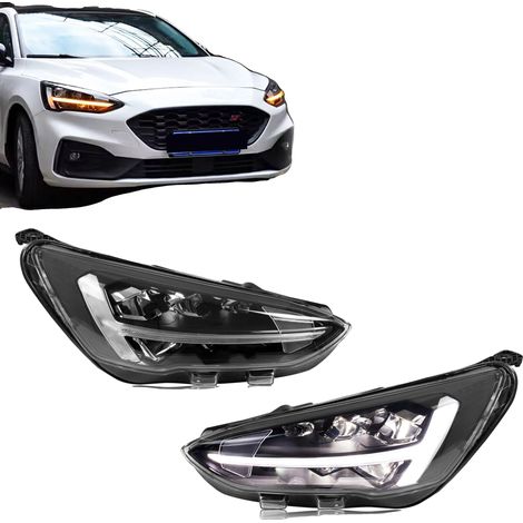 Conjunto de faros LED con intermitentes secuenciales, 12 V, certificado CE, compatible con Focus MK4 IV 2019-2021. (1/5)