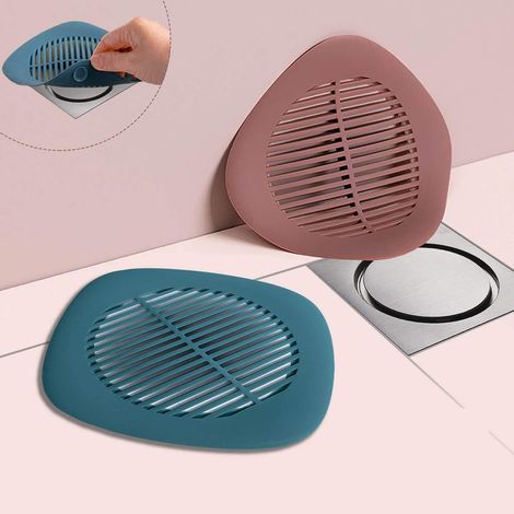 Bouchons de bonde de douche en silicone (lot de 2) pour attrape-cheveux (1/5)