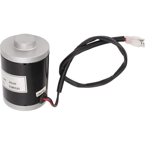 Moteur à balais 24 V 100 W, 2 modes de rotation, matériau aluminium, grande vitesse de rotation 2700 tr/min, moteur à balais avec poulie (1/5)
