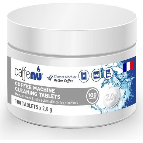 Tablettes de nettoyage pour machines à café  100 x 2,0 g Tablettes  Tablette nettoyante à utiliser toutes les 100 tasses  Machine Auto, Filtre & Expresso  Utilisé pour le détartrage (1/5)