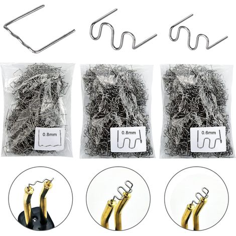 1500 Pièces Agrafes de Soudage Soudure Plastique, Agrafes Chaudes en Acier Inoxydable (1/5)