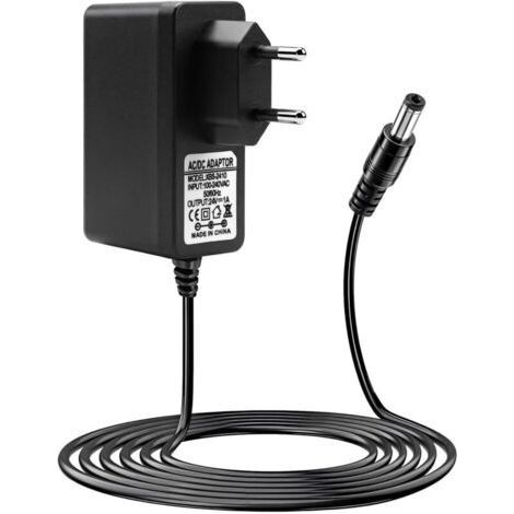24V 1A 24W Mains Power Supply with 1m Cable, AC 100-240V to DC 24V Center Positive Power Supply, 5.5 x 2.1mm Socket for LED Strip, Humidifier, Diffuser, 24V DC Devices (1/5)