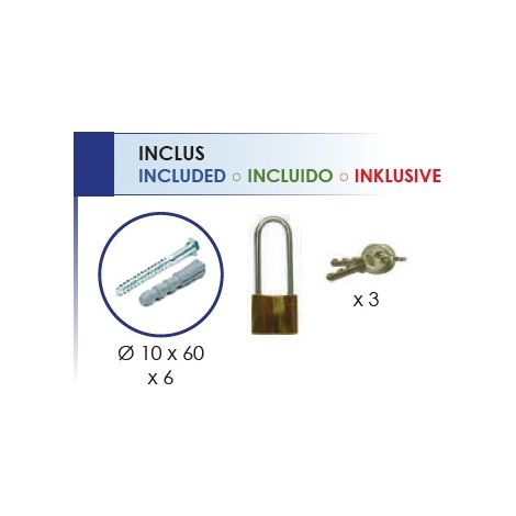 Barrera de parking con cadenas METALWORKS STOPCAR (1/5)