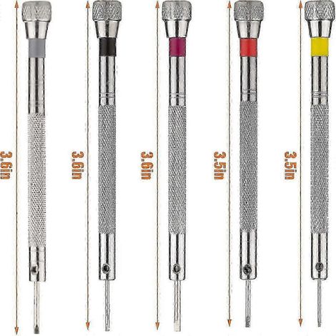 Jeu de 5 tournevis compatibles, pièces de rechange WRLOGERY PRECISION, outils d'horlogerie (1/5)