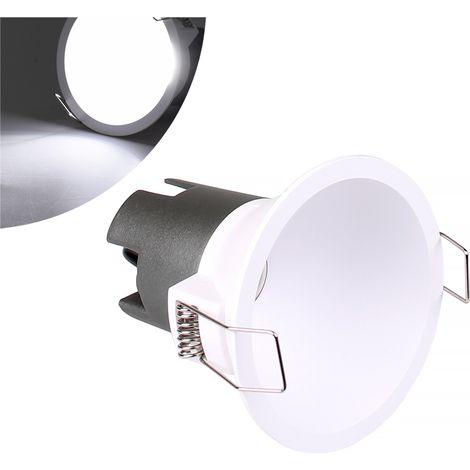 FARETTO LED DA INCASSO 5W ALTA LUMINOSITA' DESIGN MODERNO TONDO IN ALLUMINIO BIANCO - ILLUMINAZIONE EFFICIENTE PER INTERNI (1/5)