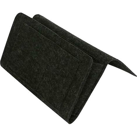 Sac de Rangement en Feutre de Chevet avec Pochettes de Chevet, Organisateur Suspendu de Bureau de canapé-lit pour Les Magazines de téléphone, tablettes et télécommandes (1/3)