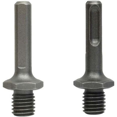 2 Pièces Adaptateur M14 Filetage Mâle à SDS Plus Femelle et triangle Femelle pour Meuleuse Perceuse Forage (1/4)
