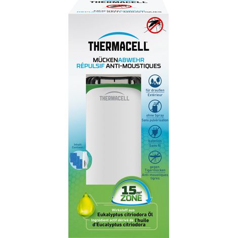 Thermacell Mückenabwehr Protect, weiß-grün - Mückenschutz Standgerät (1/3)