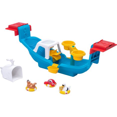 Step2 Nautical Rain Showers Bath Boat Jeux De Bain Jouet De Bain Avec Bateau Jouets De Bain Pour Enfants De 2 Ans Et Plus (1/5)