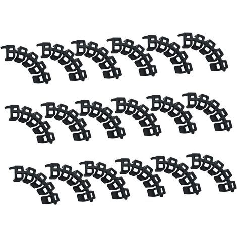 Support de branche en plastique 90°, protège les plantes des cassures, idéal pour petites branches, lot de 24 attaches rouges. (1/5)