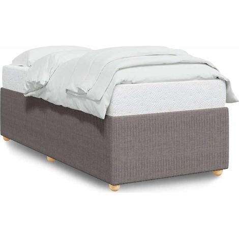 Maison Exclusive - Giroletto senza Materasso Tortora 90x190 cm Tessuto (1/5)