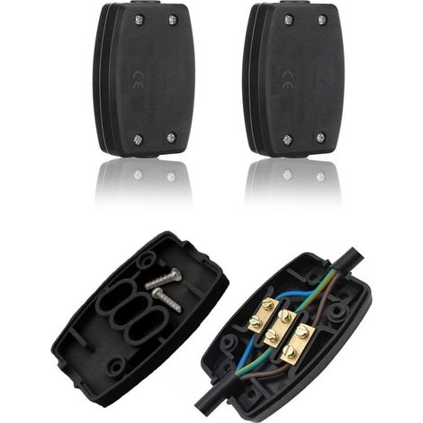 Kabelorganisator Kabelbox wasserdichte Kabelbox wasserdichte Gartenkabelbox Kabelbox Verteilerdose Kabeldurchführung Außenkabelbox Kabelbox 2 Stü (1/5)