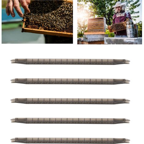 Königinnenleisten / 5-Leisten-Set mit 15-Zellen-Rahmen / Aufzuchtkäfig aus Kunststoff / Imkereiausrüstung / Anbauwerkzeuge (1/5)