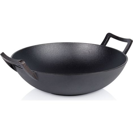 Wokpfanne aus Gusseisen, 36 cm