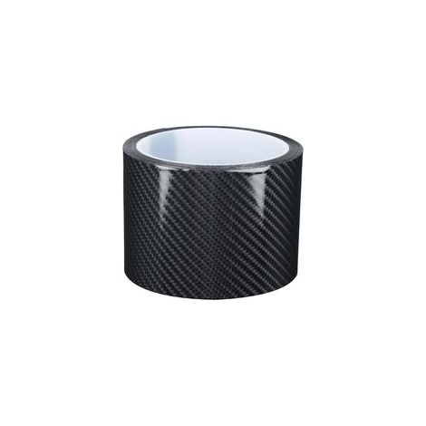 Adhesivo de fibra de carbono, película protectora de fibra de carbono negra, protector de borde de puerta de coche, adhesivo antiarañazos, accesorio para coche (7CM3M)