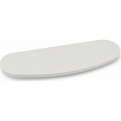 Estante de Pared, Estante Suspendido, Fijación Oculta, Balda de Pared, Kit de Tacos Incluido, Blanco, 60x19x1,8 cm (1/4)