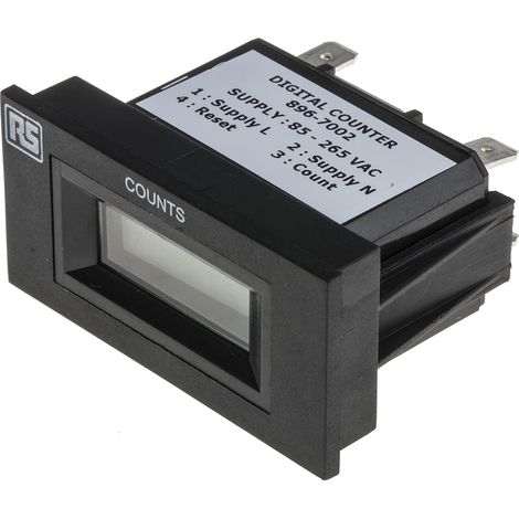 Compteur RS PRO Impulsion 85265 V c.a. LCD 6 digits ( Prix pour 1 )