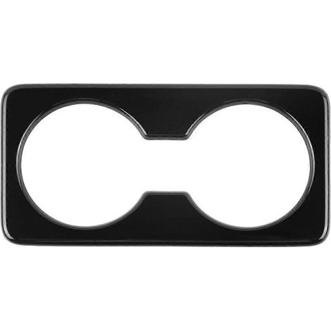 Pour BMW CX50 2023 (version américaine) -50 : panneau de garniture noir brillant pour porte-gobelet de siège arrière. (1/4)
