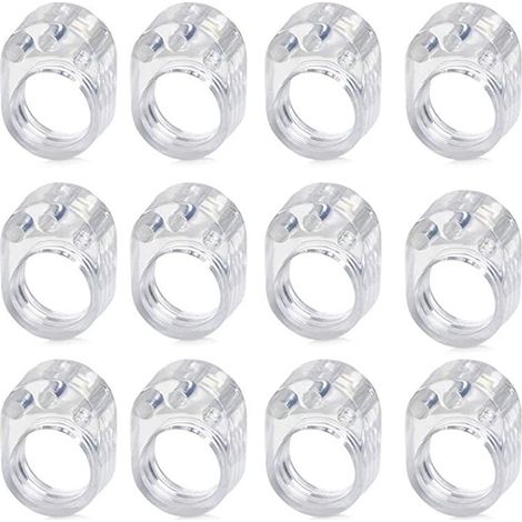 12 Stück transparente Türgriffstopper PVC Türstopper Türstopper Durchmesser 17mm