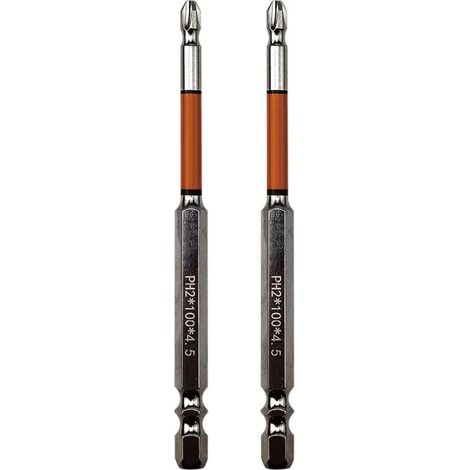 Embouts de tournevis, PH2, 65/100mm, aimanté, pour bricolage (1/5)