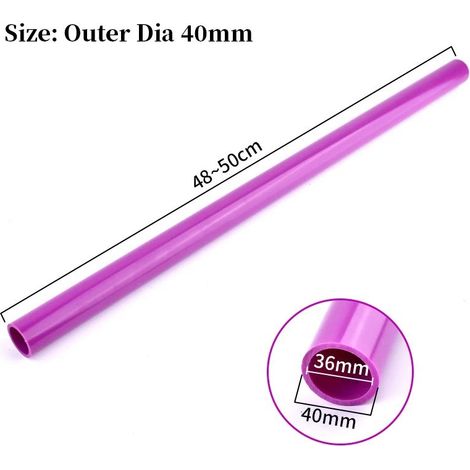 Tuyau en PVC violet (diamètre extérieur 40 mm, 1 pièce) pour l'irrigation agricole et de jardin, le bricolage, les aquariums et les bassins à poissons. Raccords de plomberie.