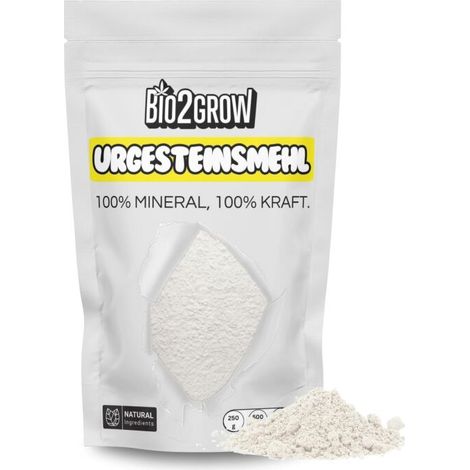 Bio2Grow Urgesteinsmehl 250 Gramm – Mineralischer Bodenzusatz (1/5)