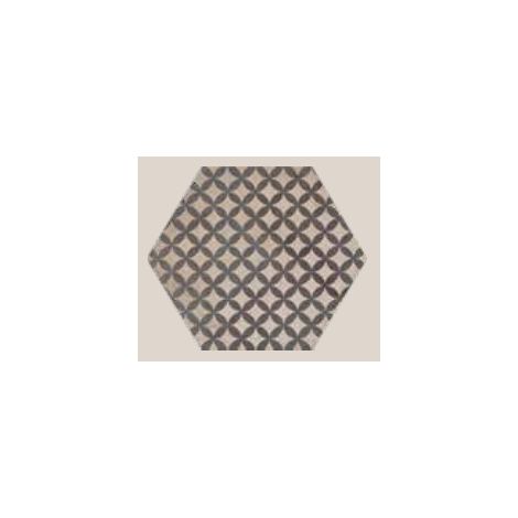 Carrelage sol / mur hexagonal effet ciment 25 x 21.6 cm TERRA ASTRO HEXA - 25x21,6cm - GRIS (vendu par boite de 1,17m2) (1/4)