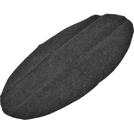 Tapis de sol rond ignifuge pour barbecue, 68x68 cm, anti-huile et résistant aux flammes (1/5)