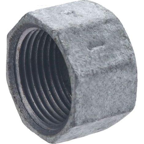 Bouchon pour tube en acier galvanisé, femelle, diam. 26 x 34 mm (1/4)
