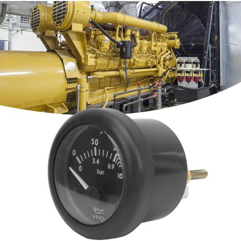 52-mm-Öldruckmanometer, 0–10 bar, Standard-DC24V-Öldruckmanometer für Dieselgeneratoren. (1/5)