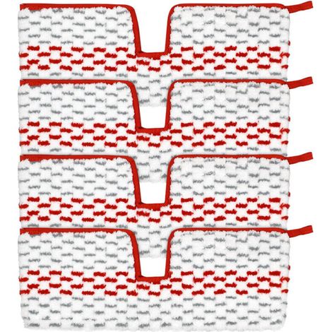 4 Pièces Spray Balai Recharge Kit,Réutilisable pour Vileda/o-cedar Serpillere Recharge Compatible with Serpillères De Rechange - Microfibre Épaisse - pour Nettoyage des Sols (1/4)