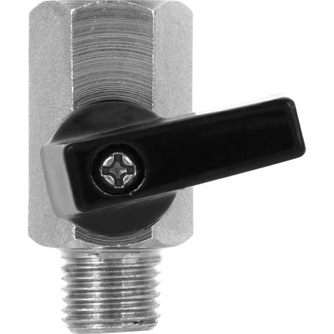 Lot de 2 mini vannes à bille pneumatiques en laiton pour sablage abrasif, accessoire pour compresseurs d'air, G1/4 po
