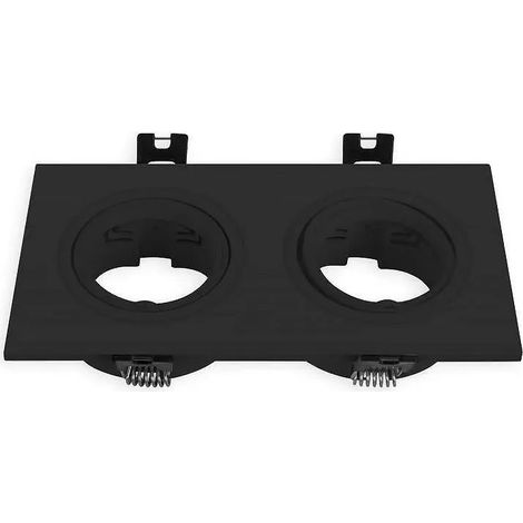 KIT ARO CUADRADO BASCULANTE MATEL NEGRO DOBLE (1/3)