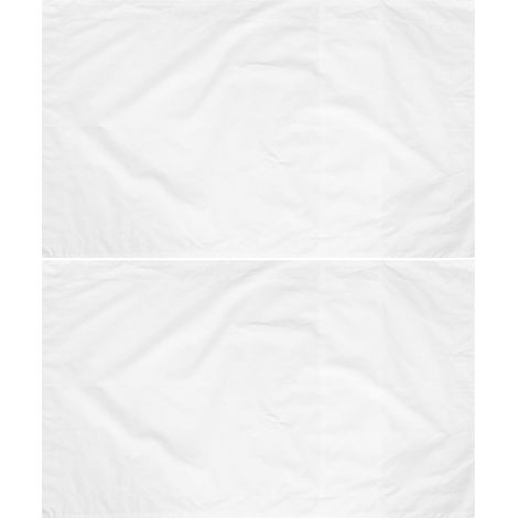 de 2 taies d oreiller blanches en pur coton pour oreillers (1/5)