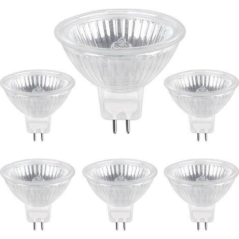 Ampoule Halogene GU5.3 50W 12V. 800lm Blanc Chaud 2700K Dimmable. Ampoule Spot Halogène MR16. pack de 6 (1/4)