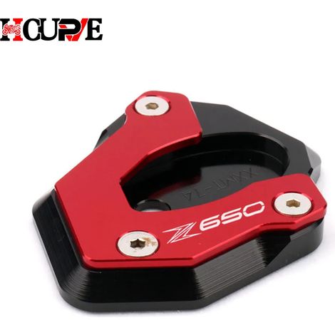 (Z650 Rouge) Béquille latérale CNC pour moto, compatible avec KAWASAKI Z650, Z900, Z900RS et Z 650 900 (2017-2023), maxpower (1/4)