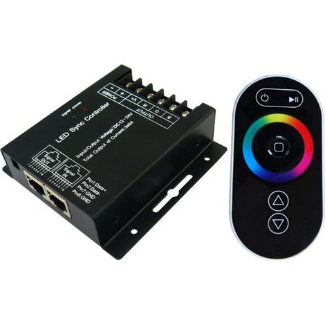 Contrôleur tactile pour rubans et ceintures lumineuses LED RGB sept couleurs, télécommande