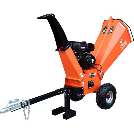 St Pierre Du Champ – Broyeur de végétaux thermique 420cc – Diamètre de coupe 120 mm – Moteur 9KW – Roues gonflées pour terrains accidentés