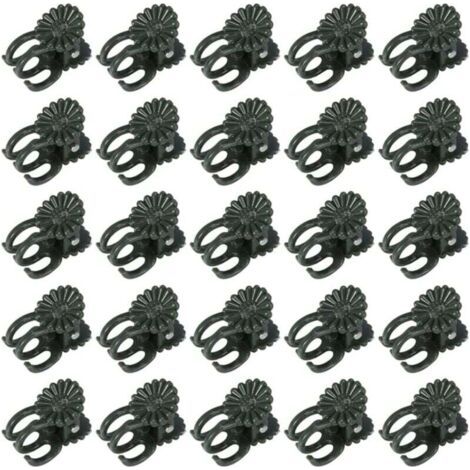 60 Pcs Pinces à orchidées, pinces à plantes, pinces à vigne, pinces à orchidées pour plantes Clips de support de plantes de jardin en plastique Clips de petites vignes vertes pour soutenir les (1/4)