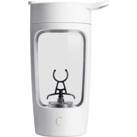 Vaso mezclador eléctrico de 650 ml, vaso mezclador eléctrico portátil automático para leche, zumo y café. (1/5)