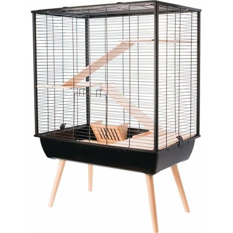 Zolux Neo Cozy H80 Gabbia Nera per Roditori