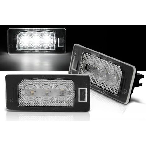 Paire feux de plaque BMW E90/F30/F32/E39/E60/F10/X3/X5/X6 Led-41050642 (1/3)