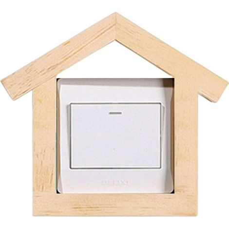 Dekorative Lichtschalterabdeckungen, kreatives Design, Wanddekoration, ideal für Wohnzimmer, Schlafzimmer, Küche, Büro, Schule, Zuhause, 8,6 x 8,6 cm