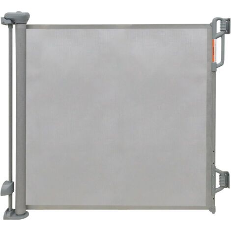 1 porte de sécurité rétractable,filet gris,extensible 140cm,hauteur 85cm,intérieur et extérieur,bébé et chien (1/5)