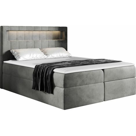 Cama continental Pomum, Magic Velvet 2217, Individuales, Continental, 120x200, Tapiz, Somieres, 122x217x123cm, LED (1/5)