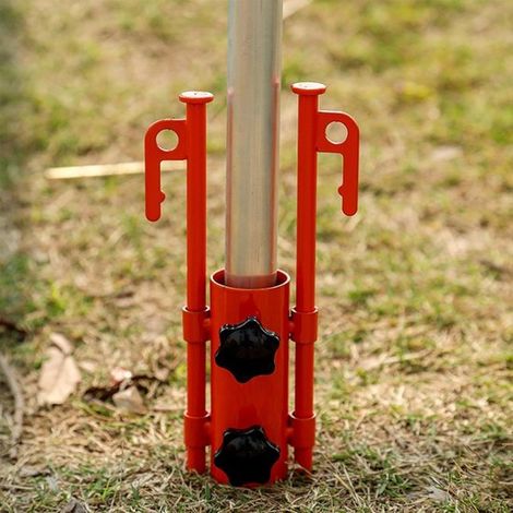 Para postes de toldo, acero con un diámetro de 22-34 mm, para fijación resistente al viento, tubo de soporte para, Doble elástico (1/5)