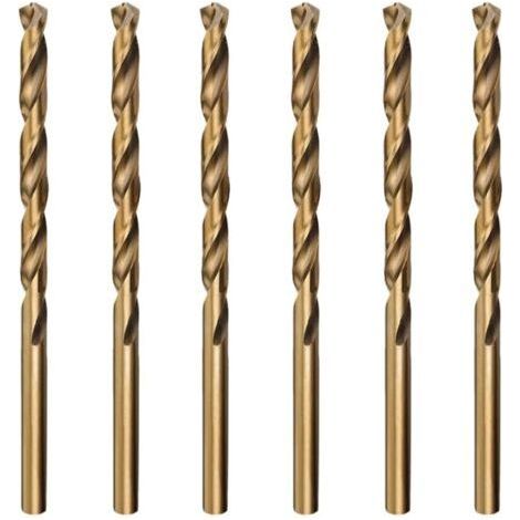 6pcs M35 Foret Cobalt Metal Hélicoïdaux, 2mm HSS Forets Meche Metal Professional pour Inox Alliage Alliage de Haute Température Titane Cuivre Fer (1/5)